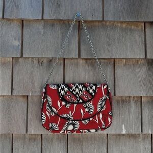 Vera Bradley Red and Black Floral Purse